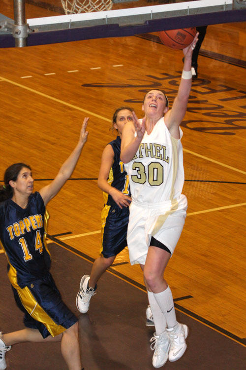 Erin Meyer posted 18 points in Bethel's win over Blue Mountain College.